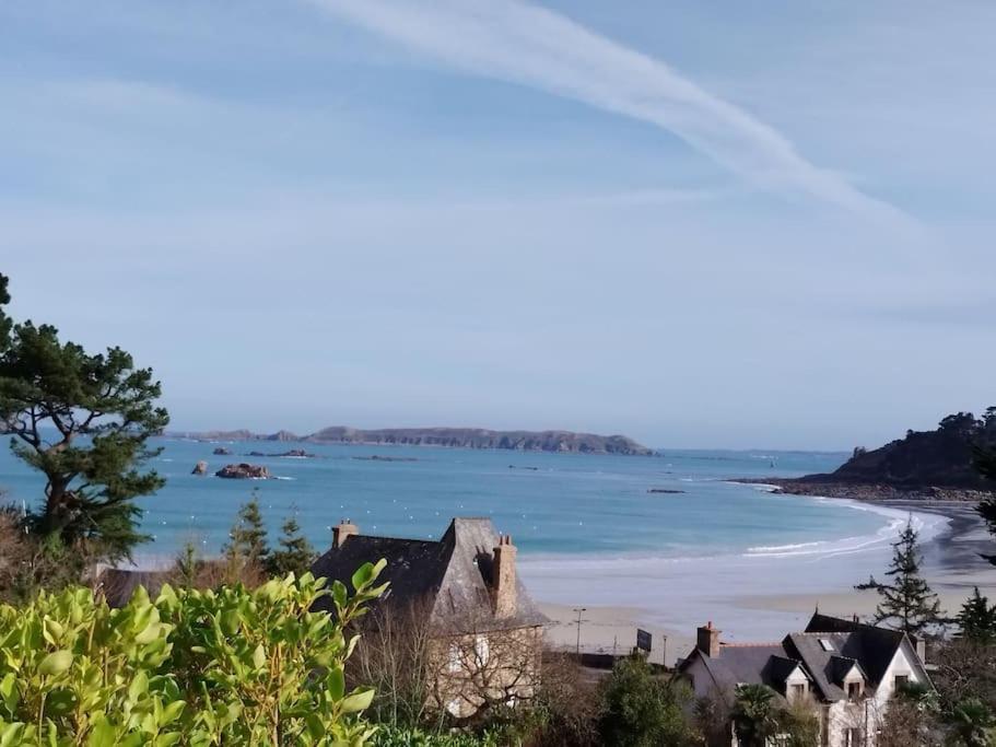 Studio Vue Mer - Plage De Trestraou Perros-Guirec Ngoại thất bức ảnh